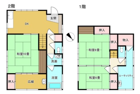 【間取り】 | 丸善ランド　戸建