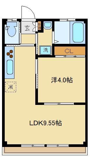 【間取り】 | コーポ東三扇