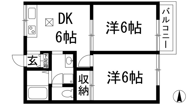 【間取り】 | ビビエンダ甲東