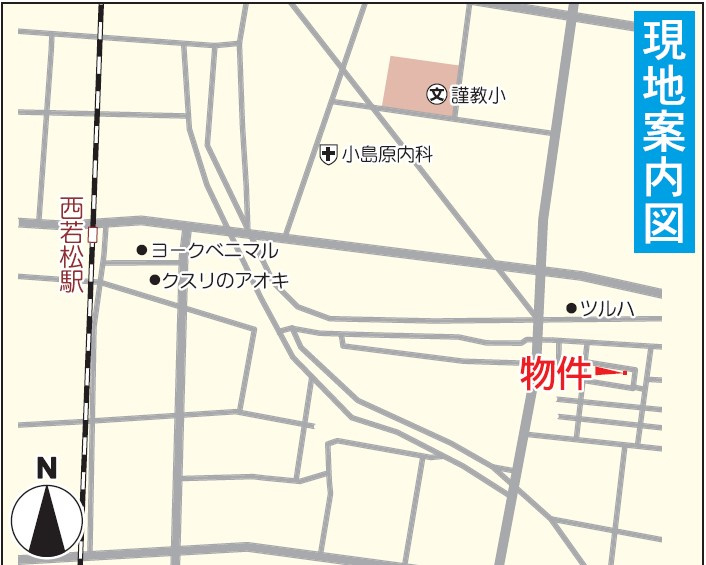 会津若松市表町第2　Cradle Garden　全2棟の地図