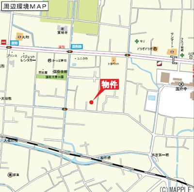 【地図】 | クレイドルガーデン防府市国衙　第2（1号棟） | 案内図です。