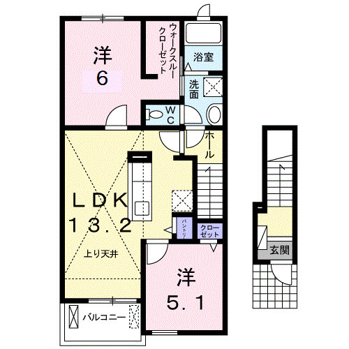 グレイスサクラの間取り|使い勝手の良い間取りです♪