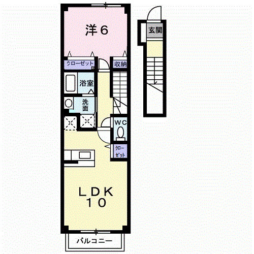 ポラリス壱番館の間取り|使い勝手の良い間取りです♪