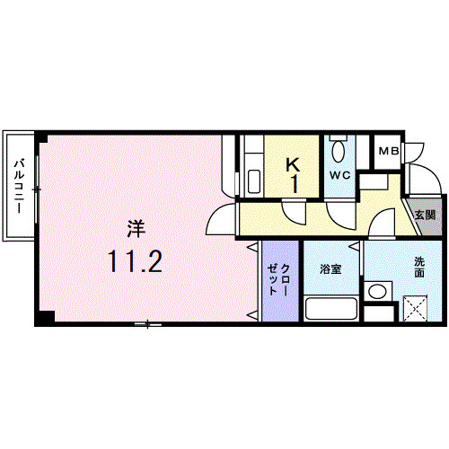 ポラリス弐番館の間取り|使い勝手の良い間取りです♪