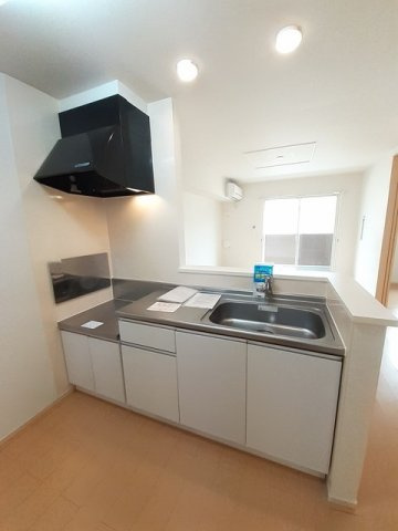 クローバー・Ⅱのキッチン|使い勝手の良いカウンターキッチン♪