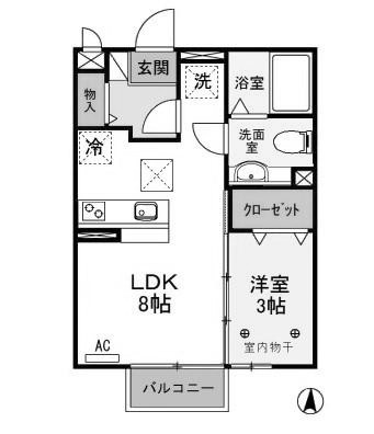 【間取り】 | グリーンハイムA