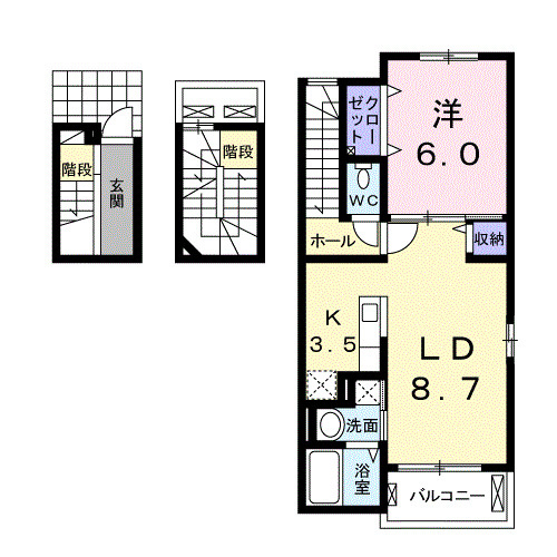 アーバンリーム壱番館の間取り|使い勝手の良い間取りです♪