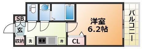 プレサンス神戸水木通ルミエスの間取り