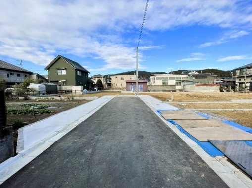 あきる野市五日市　売地　NO,5／全5区画の前面道路含む現地写真
