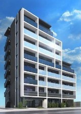 【外観パース】 | ARKMARK高円寺 | 鉄筋コンクリート造のがっちりとした建物。