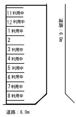 アスター駐車場（東口）　空き台数（1台）