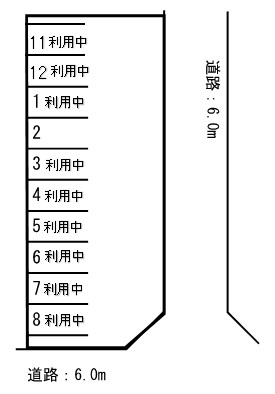 アスター駐車場（東口）　空き台数（1台）