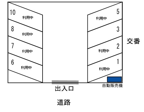 平田乙女駐車場（西口）　空き台数（1台）