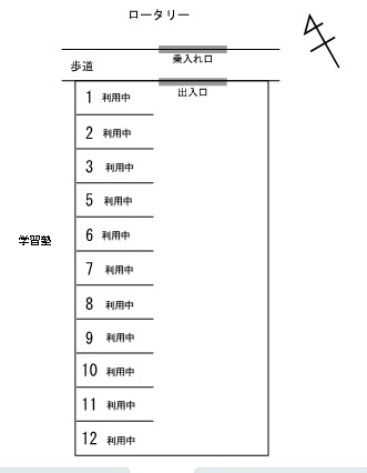 駅東駐車場（東口）　空き台数（0台）