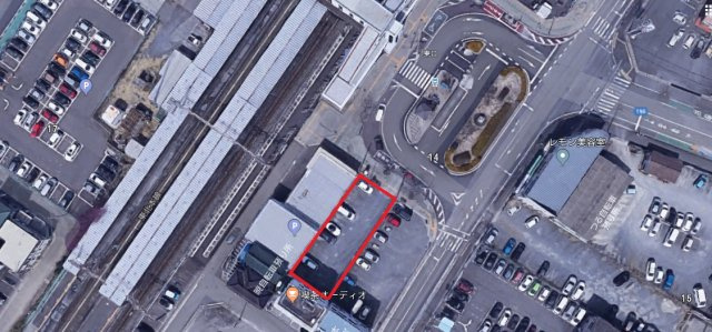 駅東駐車場（東口）　空き台数（1台）5月1日から利用可能の地図