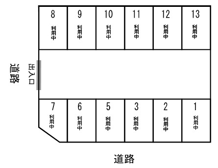 第2武井駐車場（東口）　空き台数（1台）
