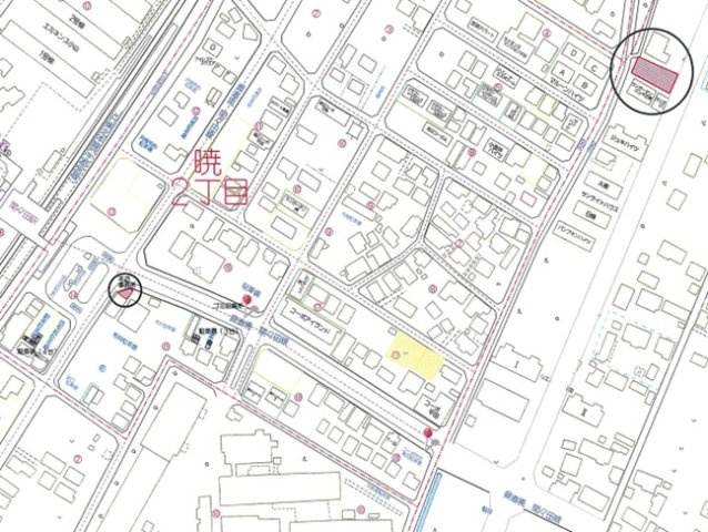 堀井駐車場（東口）　空き台数（8台）の地図
