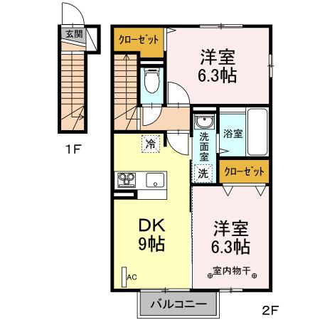 アンジュＤの間取り