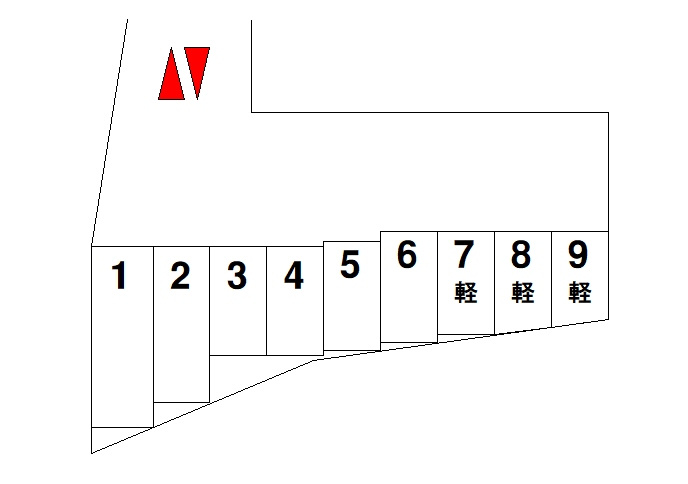 恵モータープールの区画図