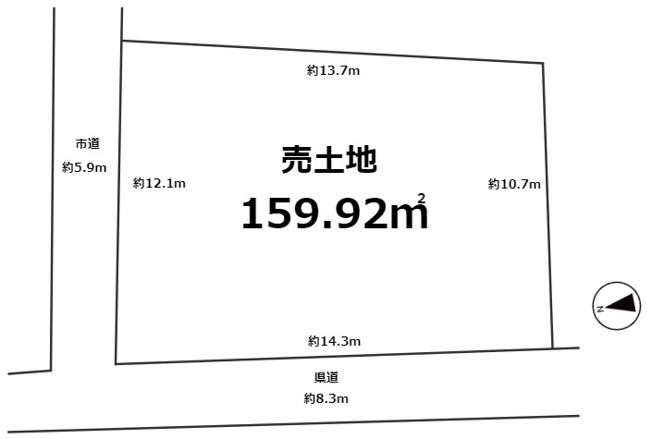 【土地図】 | 川越市大字府川　売地　A区画