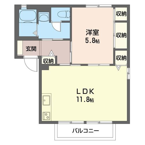 【間取り】 | グリーンフィールド　Ⅱ　E