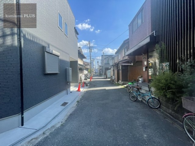 大阪市旭区清水3丁目の前面道路含む現地写真