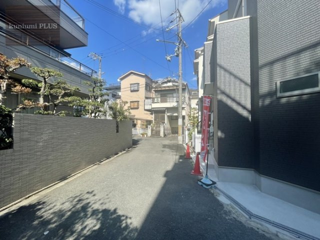 大阪市旭区清水3丁目の前面道路含む現地写真