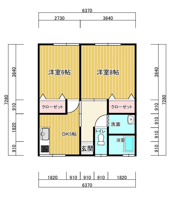 ロイヤルパレスキャビンの間取り