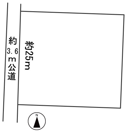 ６３６８３　岐阜市須賀４丁目土地の区画図