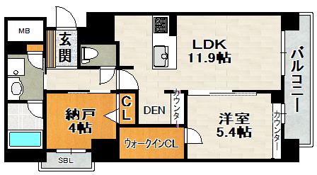 みなとメゾン川西中央の間取り