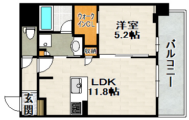 みなとメゾン川西中央の間取り