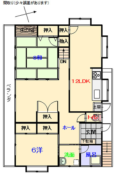 三瀬邸（塩焼）の間取り