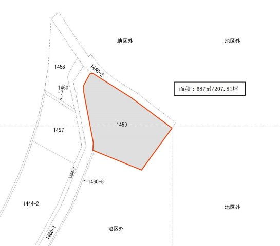 合川町貸地の区画図