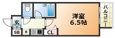 エスリード三宮第3の間取り