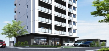 (仮称)玉川町ビルのエントランス