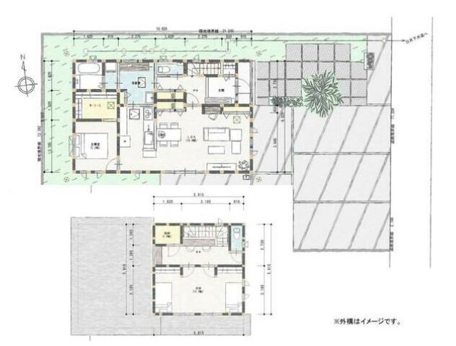 小美玉市羽刈　の間取り