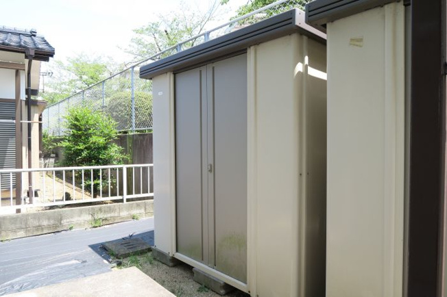 【その他】 | ベルメゾン吉野 | 大きな物置付で季節ものや趣味用品を収納できますね。