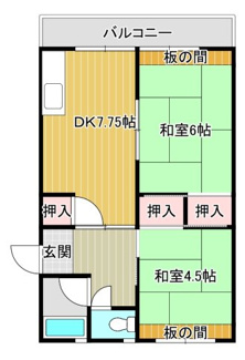 【間取り】 | 石巻ハイデンス