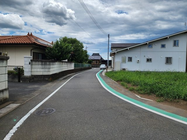 高崎市棟高町売土地 B区画の前面道路含む現地写真