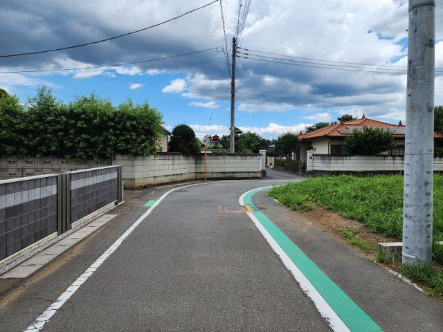 高崎市棟高町売土地 B区画の前面道路含む現地写真