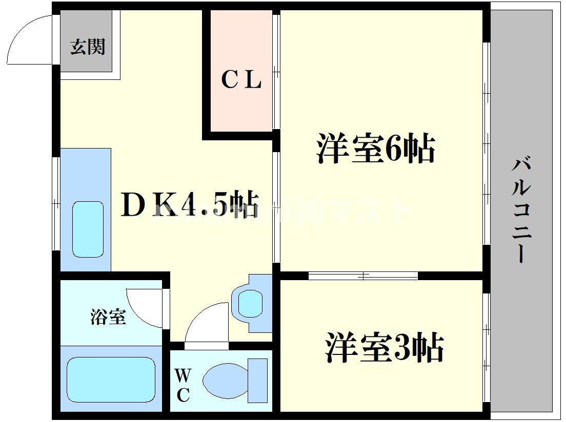 葵コーポの間取り