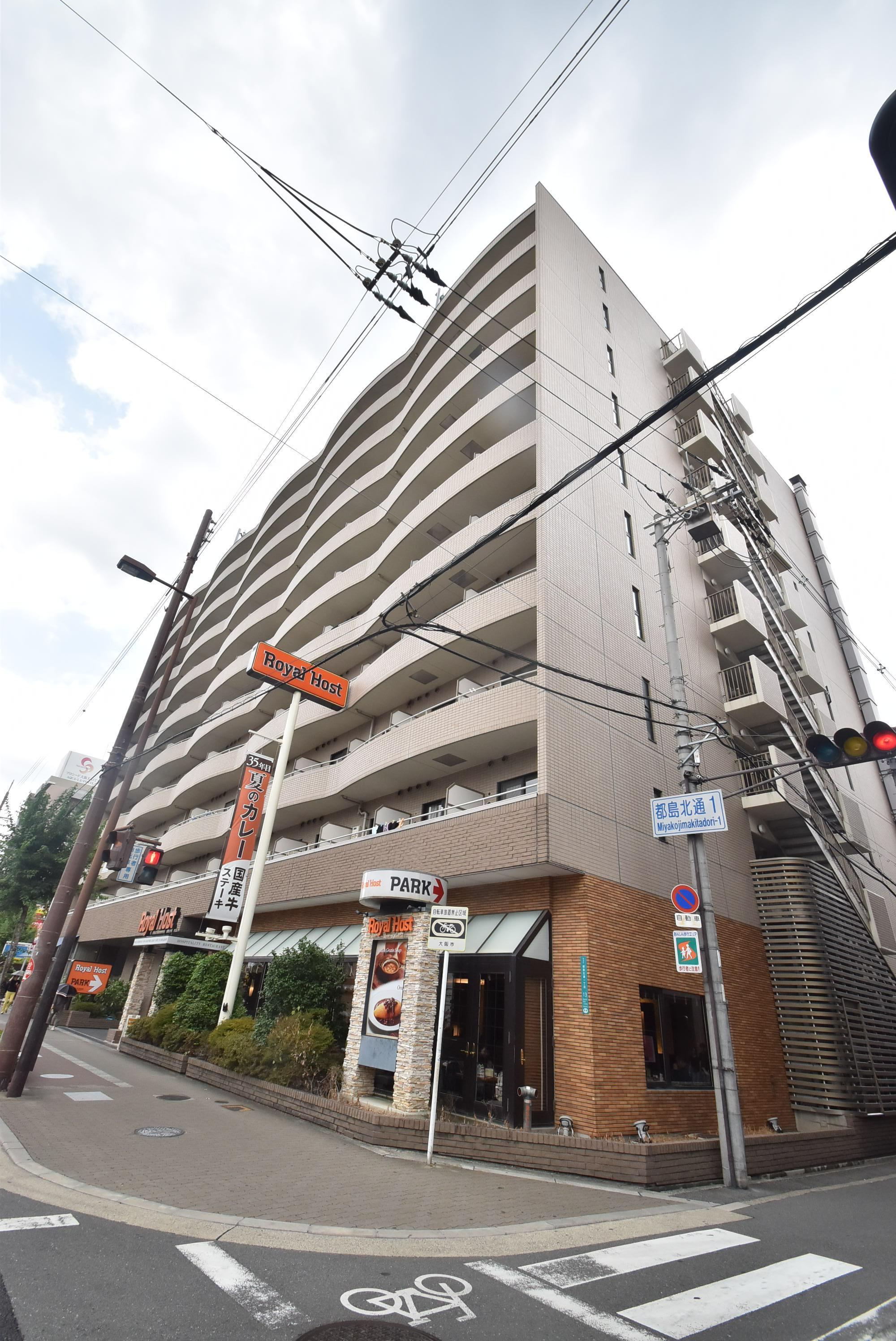 大阪市都島区都島北通１丁目の賃貸マンションの外観