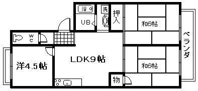 【間取り】 | ハイツ二色