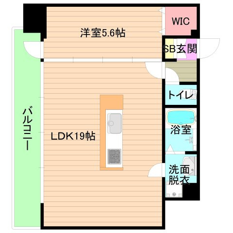 大阪市城東区蒲生２丁目の賃貸マンションの間取り