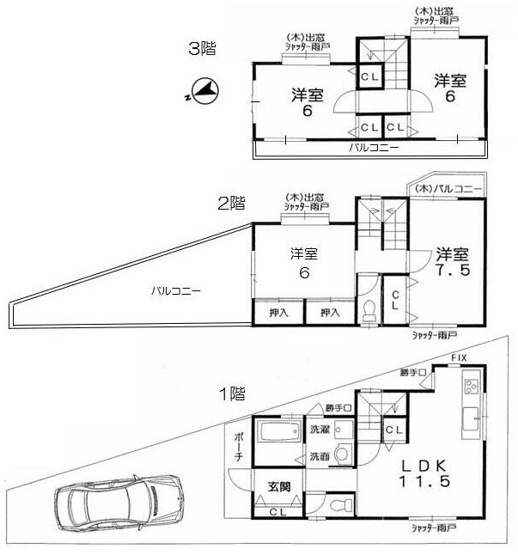 【間取り】 | S21679-修学院第二