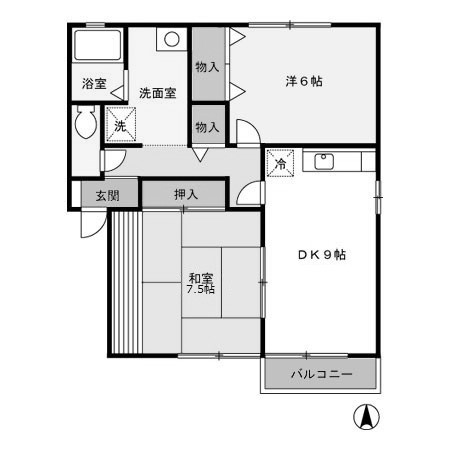 【間取り】 | 愛花夢2号館