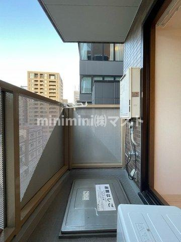 ドエル天満橋のバルコニー