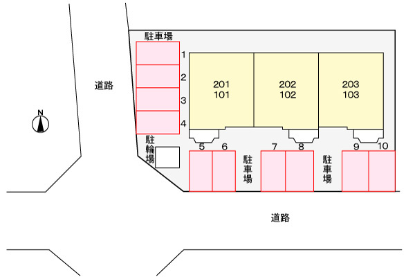 フォンテーヌの駐車場|駐車場