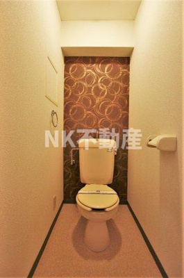 【トイレ】 | メルベーユ藤戸（荒本賃貸） | ゆったりとした空間のトイレです