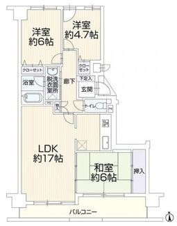 【間取り】 | ファミール茜部4階部分！生活しやすい環境整っております♪水回りすべて新品交換！ | ファミール茜部4階部分！生活しやすい環境整っております♪水回りすべて新品交換！